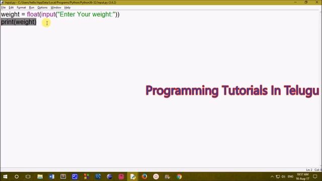 Getting Input from the user in Python in Telugu || Kotha Abhishek смотреть онлайн