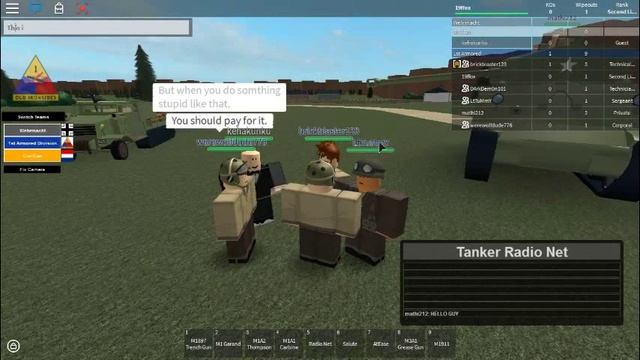 1st Armored Tanks and my crew! ROBLOX.com смотреть онлайн