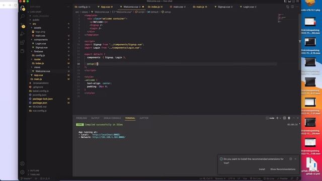 Vue.js - Chatroom projekt - Designa Login & Signup sidan & Toogle - (40) смотреть онлайн