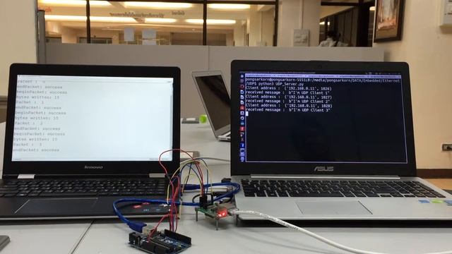 Arduino Ethernet - UDP with Python Server смотреть онлайн