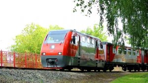 Поездка в Новомосковск. Детская железная дорога.