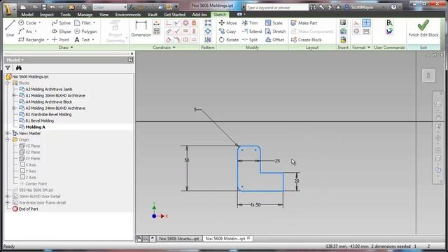 Reusing Sketch Geometry in Inventor смотреть онлайн