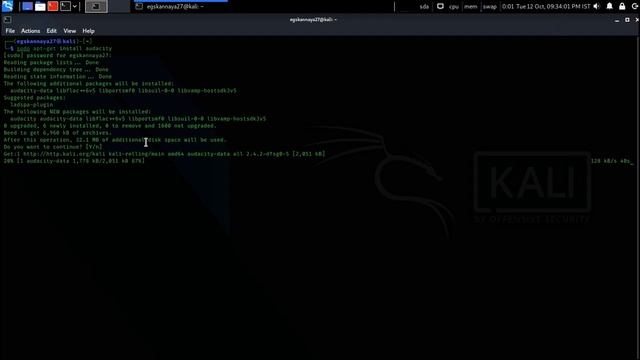 Install "AUDACITY" in KALI LINUX or any debian based distro || 2021 смотреть онлайн