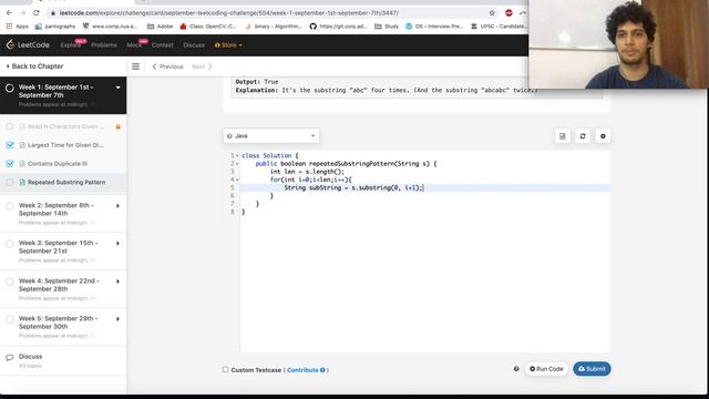 Repeated Substring Pattern | Leetcode September Challenge (Day3) | Leetcode 459 смотреть онлайн