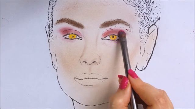 How To Draw Mila Kunis with Makeup - Face Chart Tutorial смотреть онлайн