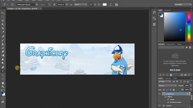 Club Penguin : How to make Youtube Channel Art In Photoshop CC! смотреть онлайн