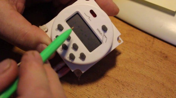 Настройка таймера CN101A.