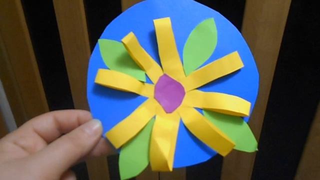 18. Аппликация "Цветочек". смотреть онлайн