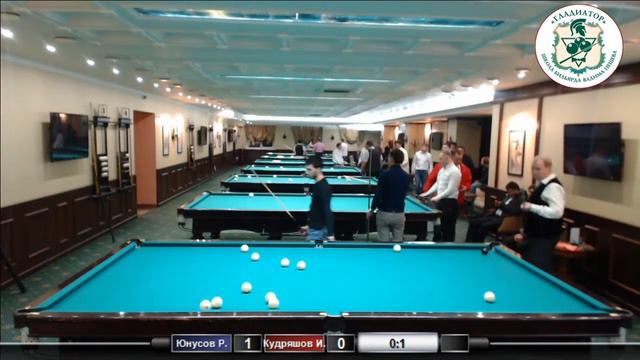 Открытый Кубок "Карамболь" 2015. Юнусов Р. - Кудряшов И. смотреть онлайн
