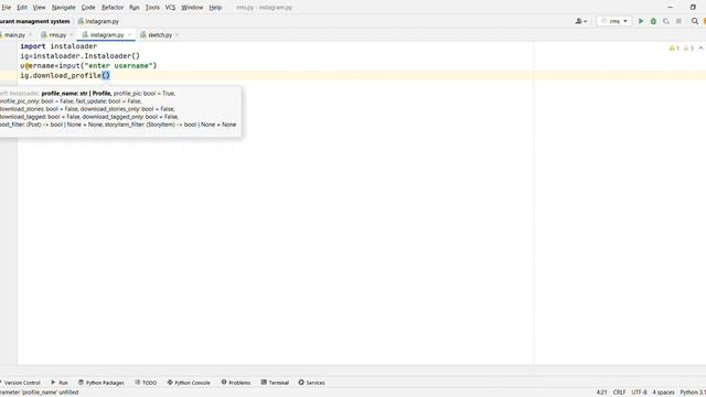 instagram profile pic download using python|| python смотреть онлайн