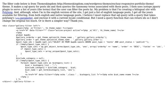 Wordpress: Taxonomy filter under Polylang смотреть онлайн