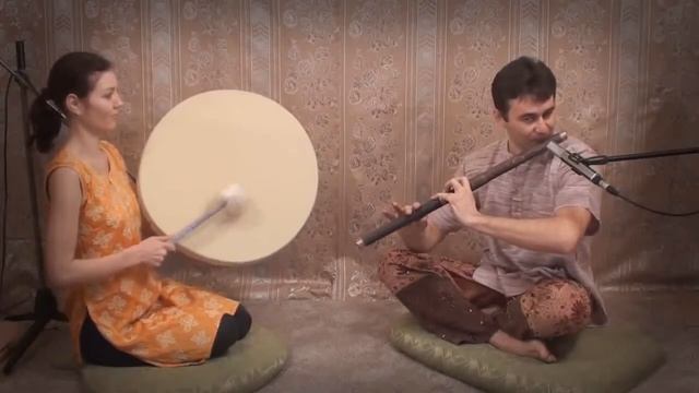 Флейта Бансури и бубен. смотреть онлайн