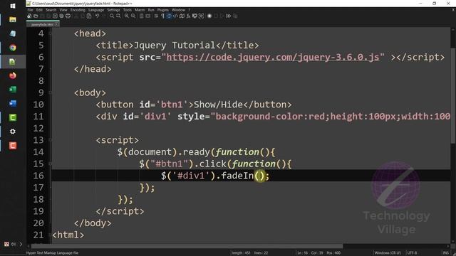 jquery fade in fade out fade toggle & fadeto method in bangla| jquery bangla tutorial - 04 смотреть онлайн