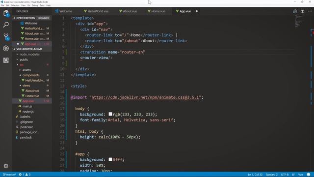 Vue Router Animations Tutorial - Creating Transitions Between Pages смотреть онлайн