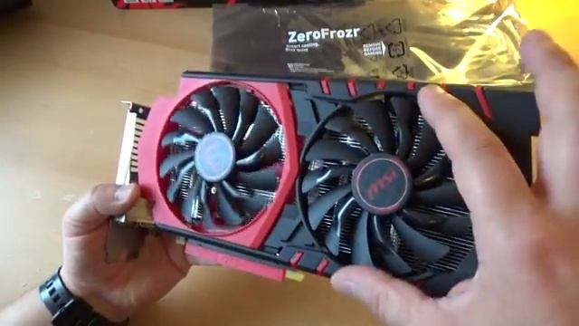 Видеокартa MSI GTX950 2G Gaming распаковка и усстановка. смотреть онлайн