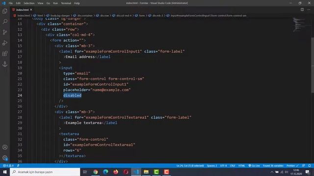 Bootstrap Form Oluşturma(input-textarea) - Bootstrap 5 ile Responsive Tasarım Dersleri 2020 смотреть онлайн