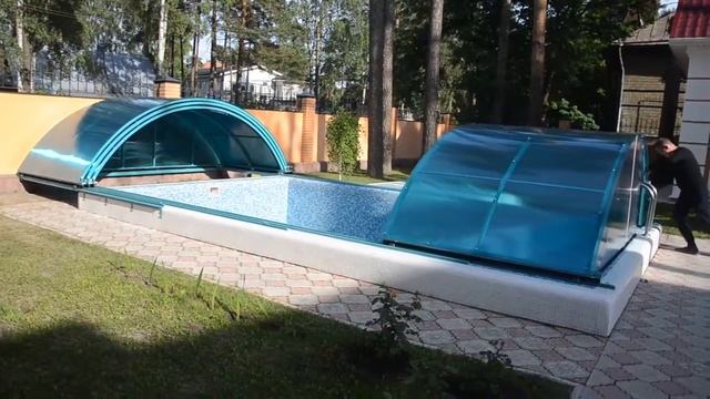 павильон для бассейна раздвигается смотреть онлайн