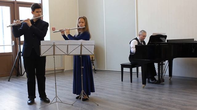 Дуэт_Таганов Георгий, Тяжелкова Александра_ансамбли флейта, Пушкинская ДМШ смотреть онлайн