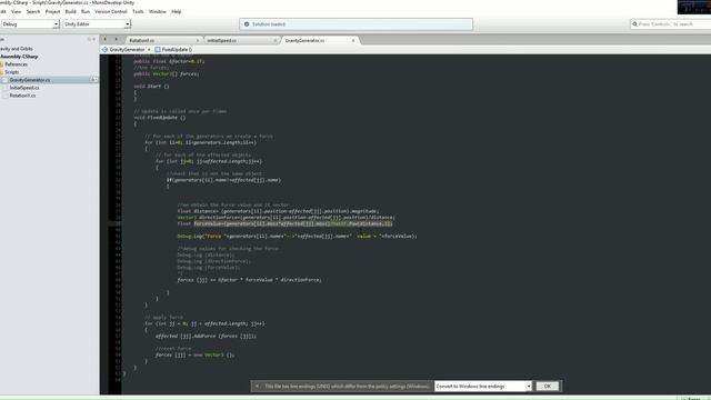 Gravity And Orbits Solar System Unity3D