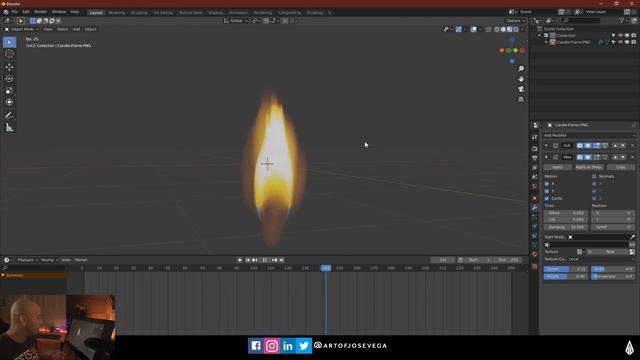 How To Animate a 3D Candle in Blender for Beginners - (New 3D Kit) смотреть онлайн