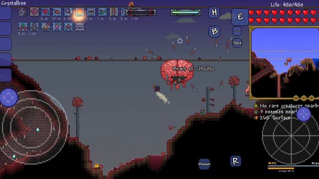 Terraria tModloader mobile (Calamity Mod) - Revengeance Brain of Cthulhu (no volume) (class - rogue смотреть онлайн