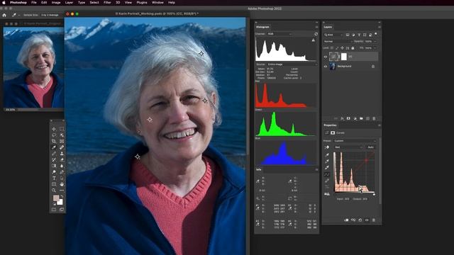 Color Correction in Photoshop #8 – Curves Color & Tone Correction of Complex Images смотреть онлайн
