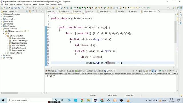 Finding Duplicate elements in array in java | Wipro coding question| nlth coding question 2021 смотреть онлайн