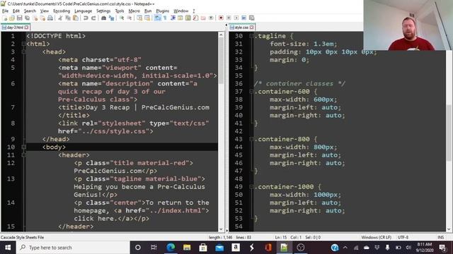 Creating A Split Screen In Notepad++