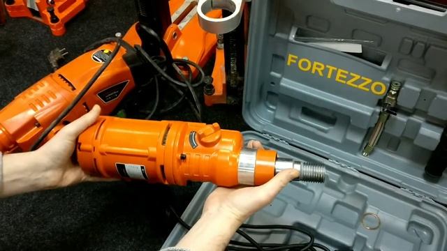 Алмазная дрель FORTEZZO SCY-1520 для сверления в бетоне. Отверстия под вентиляцию. Краткий обзор. смотреть онлайн