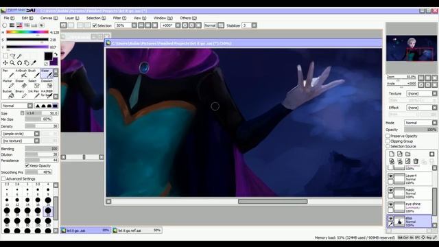 Speed Paint Let it Go смотреть онлайн
