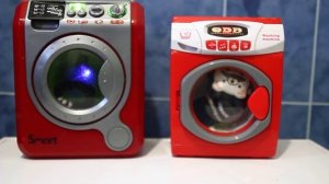 Cтираем вместе / Две детские стиральные машинки / baby washing machine /wash together