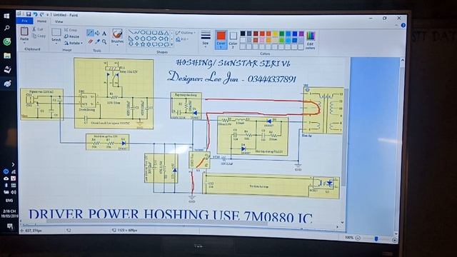 Nguồn xung, IC 7M0880 trong bo Hoshing, Sunstar... смотреть онлайн