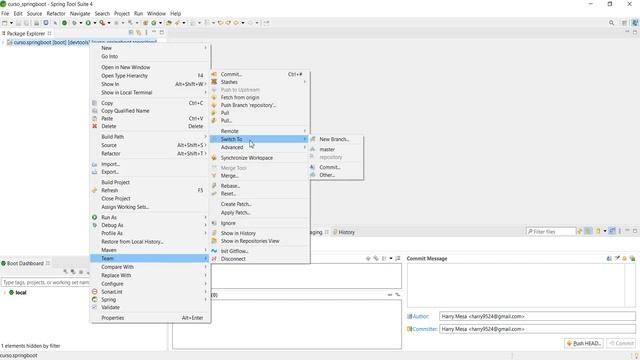 Curso de Eclipse & Git | Que Es, Para Que Sirve y Como Mezclar Ramas(git merge) desde Eclipse & STS смотреть онлайн
