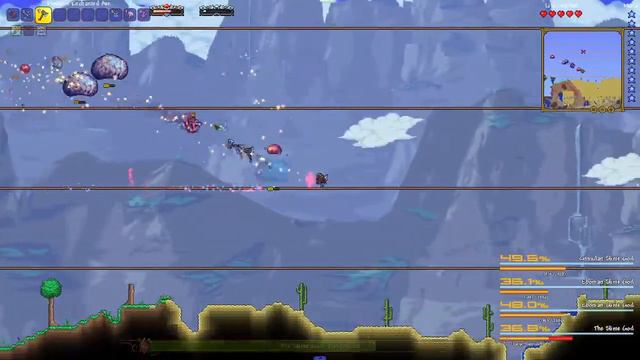 Terriaria calamity mod! Rogue only Slime God Nohit! (revengeance mode) смотреть онлайн