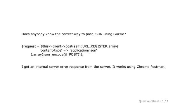 PHP : How can I use Guzzle to send a POST request in JSON? смотреть онлайн