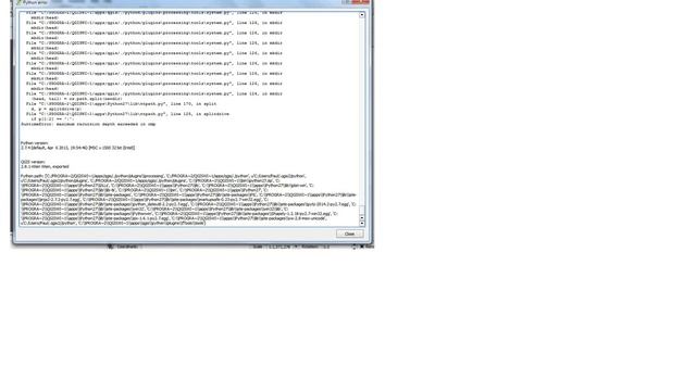 GIS: QGIS Processing Plugin Not Loading "RuntimeError: maximum recursion depth exceeded in cmp" смотреть онлайн
