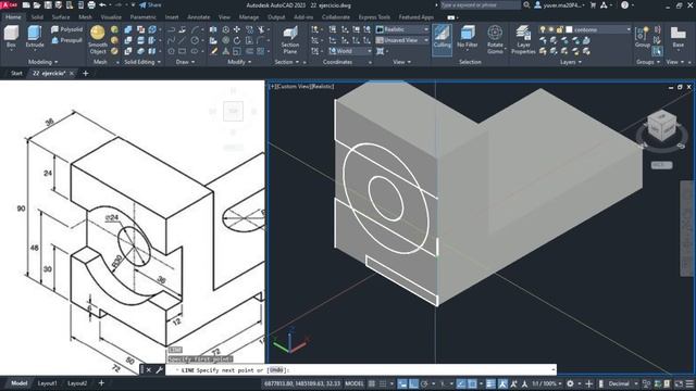 ✅AutoCAD 2023 Curso Intermedio de AutoCAD 2024, 3d modelado full HD смотреть онлайн