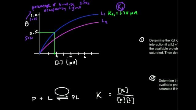 Graphical Estimation of Kd from P:L Binding Plot смотреть онлайн