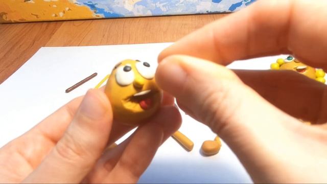 Как слепить пчелку Вилли из мультика пчелка Майя из пластилина?\Видео лепка/обзор смотреть онлайн