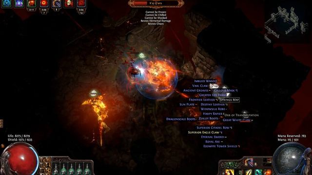 Gellig Mortezzah -- Path of Exile level 79 Vaal Temple Trio bosses double reflect смотреть онлайн
