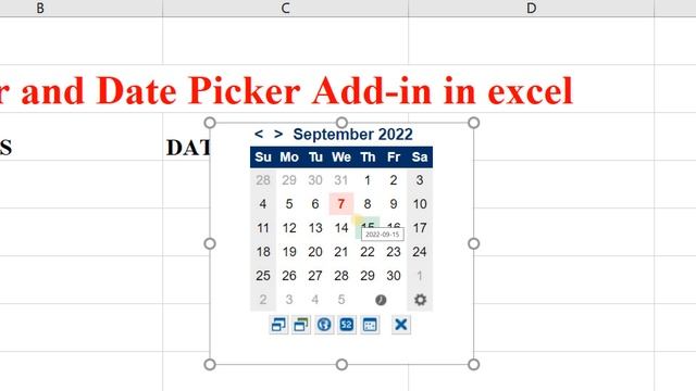 Mini Calendar and Date Picker Add-in in Excel смотреть онлайн