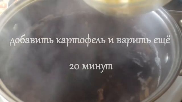 Грибной суп из сушеных грибов/Кухонные дела Надежды #грибной_суп смотреть онлайн