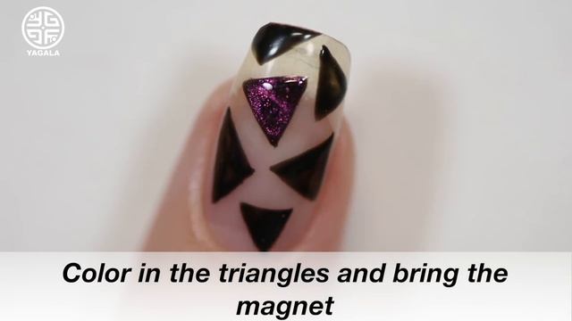 Nail design with magnetic nail polishes (voice over)/ Дизайн магнитными лаками (озвучка) смотреть онлайн