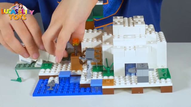Lego Minecraft 21129 The Mushroom Island & 21142 The Polar Igloo！我的世界樂高 21142 極地圓頂冰屋 21129 蘑菇島 смотреть онлайн
