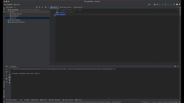 Python tutorial for beginners 15. File handling смотреть онлайн