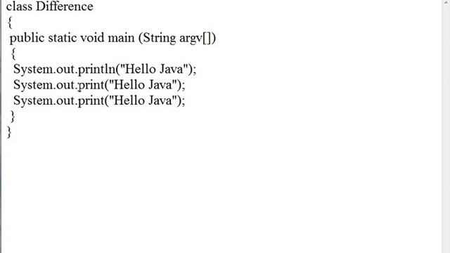 Learn Java Tutorial 9 Difference between println and print function смотреть онлайн
