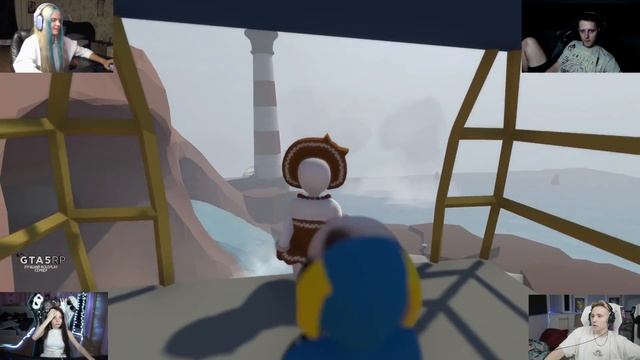 МОДЕСТАЛ ИГРАЮТ В HUMAN FALL FLAT - Modestal, Follentass, Fasoollka, Vatarls #2 смотреть онлайн