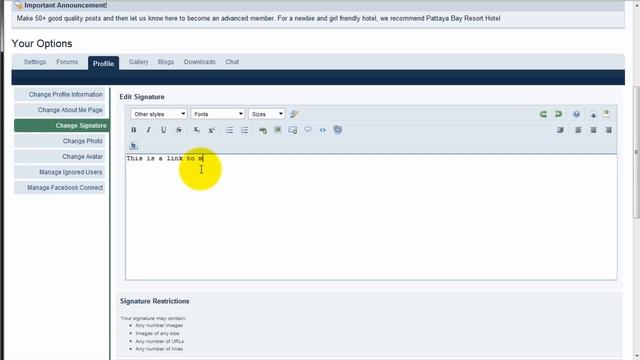 Create signature link on forum смотреть онлайн