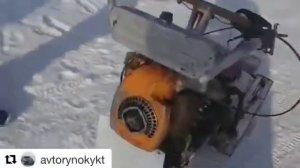как сделать снегоход из бензопилы урал