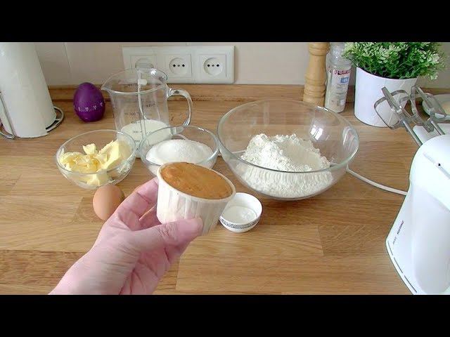 Капкейки ванильные. Очень просто и вкусно!!! Пошаговый рецепт смотреть онлайн